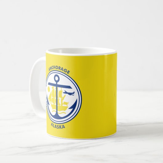 Ankerflagge, Alaska Kaffeetasse (Vorderseite Links)