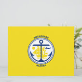 Ankerflagge (Alaska) Karte (Stehend Vorderseite)