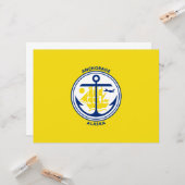 Ankerflagge (Alaska) Karte (Vorderseite/Rückseite Beispiel)