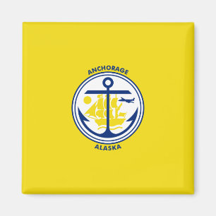 Ankerflagge (Alaska) Magnet