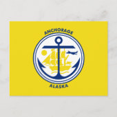 Ankerflagge, Alaska Postkarte (Vorderseite)