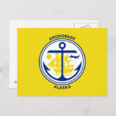 Ankerflagge, Alaska Postkarte (Vorne/Hinten)