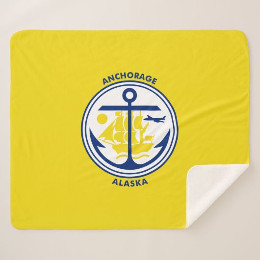 Ankerflagge (Alaska) Sherpadecke (Vorderseite (Horizontal))