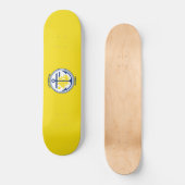 Ankerflagge (Alaska) Skateboard (Vorderseite)