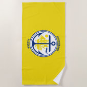 Ankerflagge (Alaska) Strandtuch (Vorderseite)
