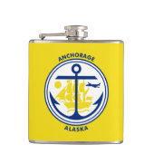 Ankerflagge, Flasche Alaska Flachmann (Vorderseite)