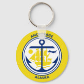 Ankerflagge, Schlüsselanhänger Alaska (Vorderseite)