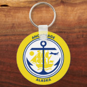 Ankerflagge, Schlüsselanhänger Alaska (Vorderseite)
