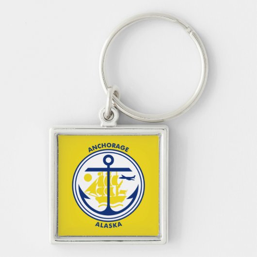 Ankerflagge, Schlüsselanhänger Alaska (Vorne)