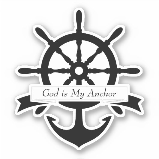 Ankergewohnheit Aufkleber (Vorderseite)