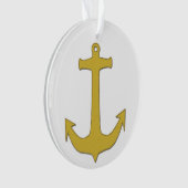 Ankergold + Ihr Hintergrund & Ihre Ideen Ornament (Vorderseite)