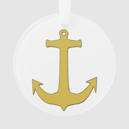 Ankergold + Ihr Hintergrund & Ihre Ideen Ornament (Rückseite)