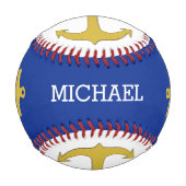 Ankergold + Ihr Name Baseball (Vorderseite)