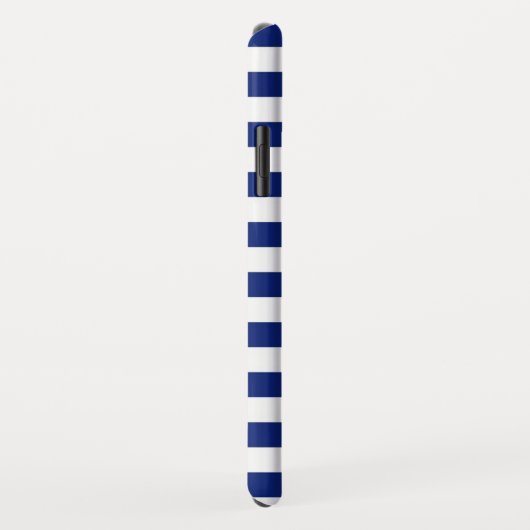 Ankergrafik im Nautischen Stil auf Streifen Case-Mate iPhone Hülle (Hinten/Rechts)