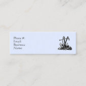 Ankerkarte Nautical Blue Business Card Mini Visitenkarte (Vorderseite)