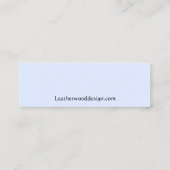 Ankerkarte Nautical Blue Business Card Mini Visitenkarte (Rückseite)