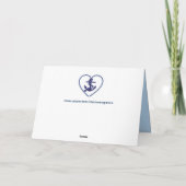 Ankerkette Herzgrußkarte Karte (Rückseite)