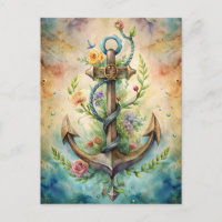 Ankerküste Blume Ozean Nautical Pastel Coastal