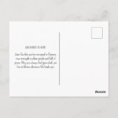 Ankerküste Blume Ozean Nautical Pastel Coastal Postkarte (Rückseite)