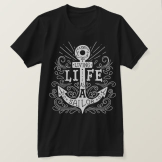 Ankerleben - Nautische Vintage Typografie T-Shirt