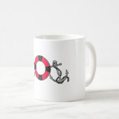 Ankerlebenringrot Kaffeetasse (VorderseiteRechts)