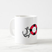 Ankerlebenringrot Kaffeetasse (Vorderseite Links)