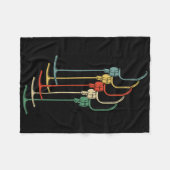 Ankerlift T-r Lift Skifahren Rückfahrt Winterski Fleecedecke (Vorderseite (Horizontal))