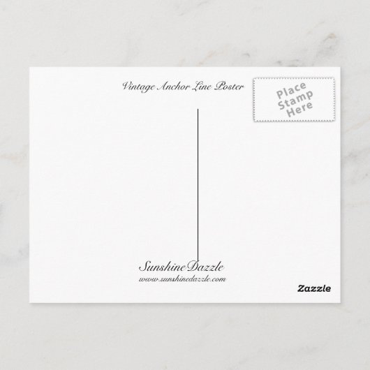 Ankerlinie Postkarte (Rückseite)