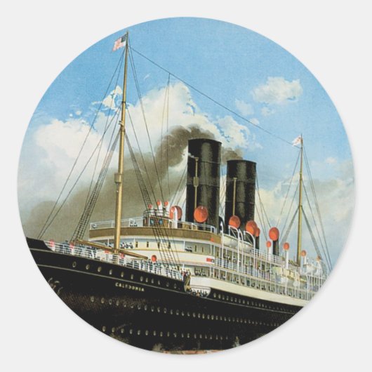 Ankerlinie Runder Aufkleber (Vorderseite)