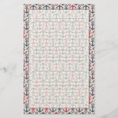 Ankermuster Briefpapier (Vorderseite)