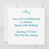 Ankermuster Einladung (Rückseite)