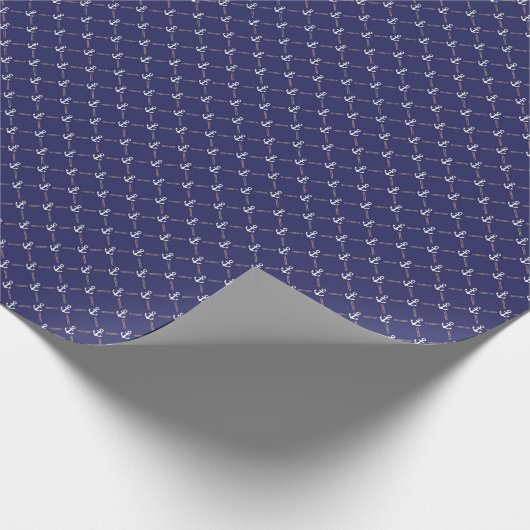 Ankermuster Geschenkpapier (Ecke)