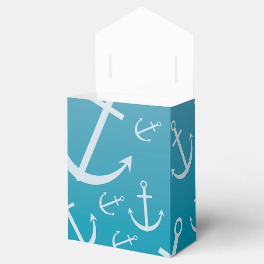 Ankermuster Geschenkschachtel (Geöffnet)