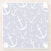 Ankermuster Glasuntersetzer (Rückseite)