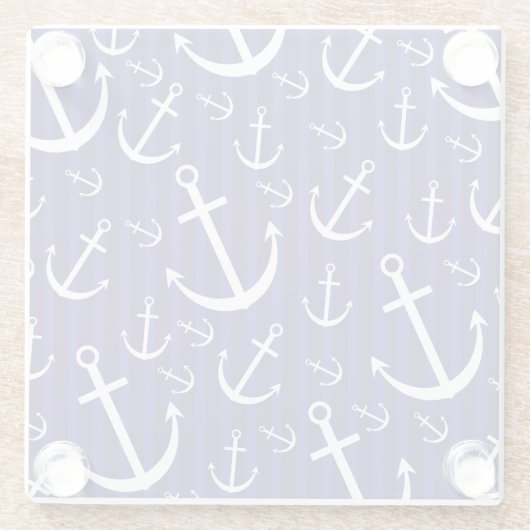 Ankermuster Glasuntersetzer (Rückseite)