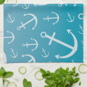 Ankermuster Handtuch (Gefaltet)