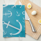 Ankermuster Handtuch (Viertel Falte)