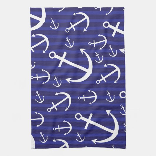 Ankermuster Handtuch (Vertikal)