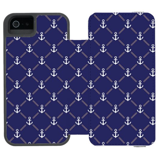 Ankermuster Incipio iPhone Geldbeutel-Hülle (Folio Geöffnet)