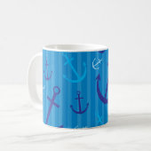 Ankermuster Kaffeetasse (Vorderseite Links)
