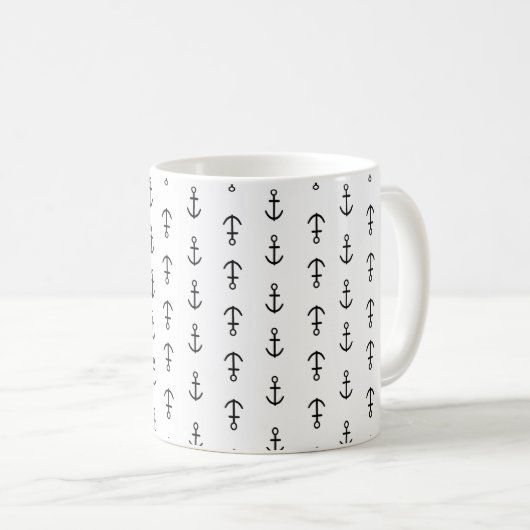 Ankermuster Kaffeetasse (VorderseiteRechts)