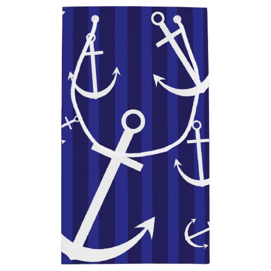 Ankermuster Kleine Geschenktüte (Rückseite)