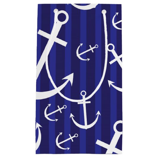 Ankermuster Kleine Geschenktüte (Vorderseite)