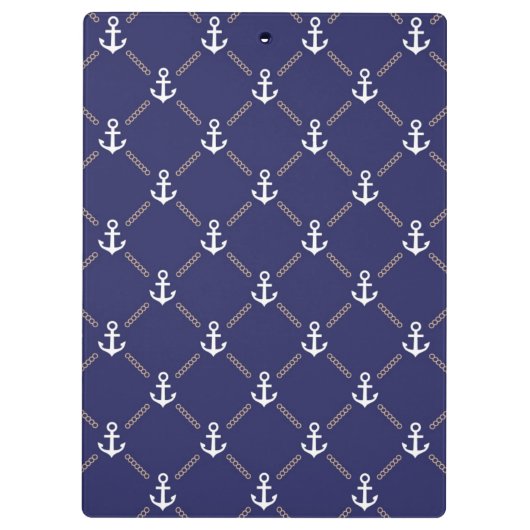 Ankermuster Klemmbrett (Rückseite)