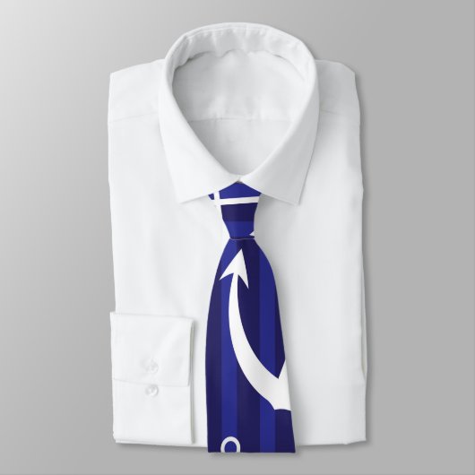 Ankermuster Krawatte (Gebunden)
