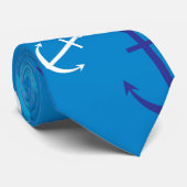 Ankermuster Krawatte (Gerollt)