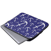 Ankermuster Laptopschutzhülle (Vorne Knopf)
