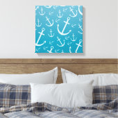 Ankermuster Leinwanddruck (Insitu (Schlafzimmer))