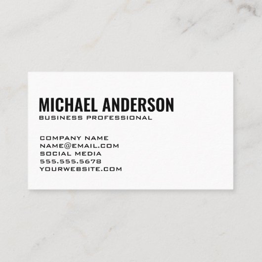 Ankermuster | Monogramm Visitenkarte (Rückseite)