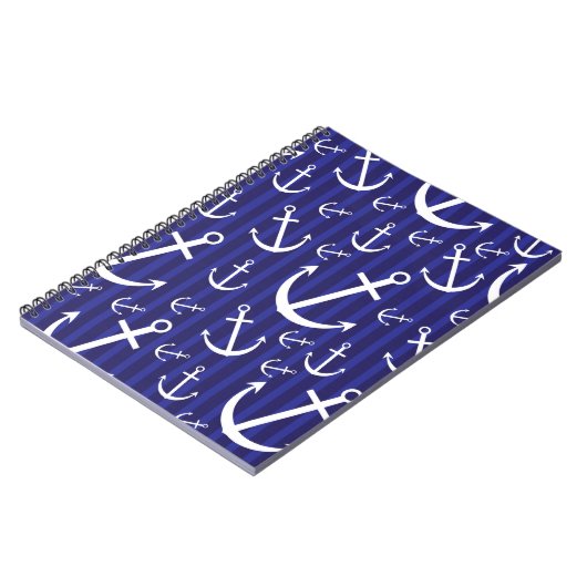 Ankermuster Notizblock (Linke Seite)